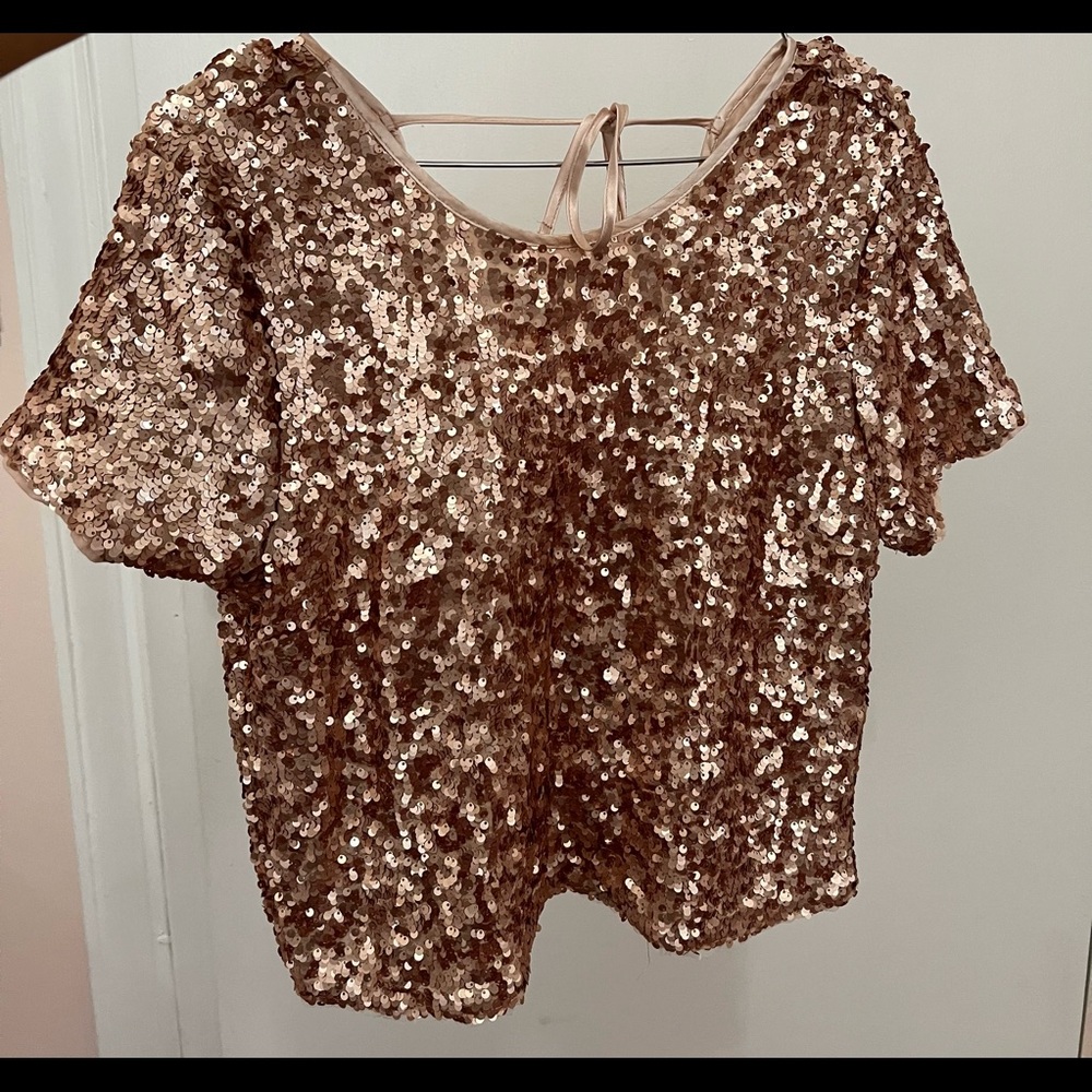 Festive Sequin Top